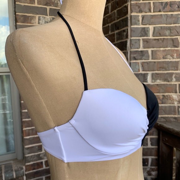 Victoria’s Secret Swim Bikini The Getaway Halter Colorblock Top - 32C - Picture 6 of 9